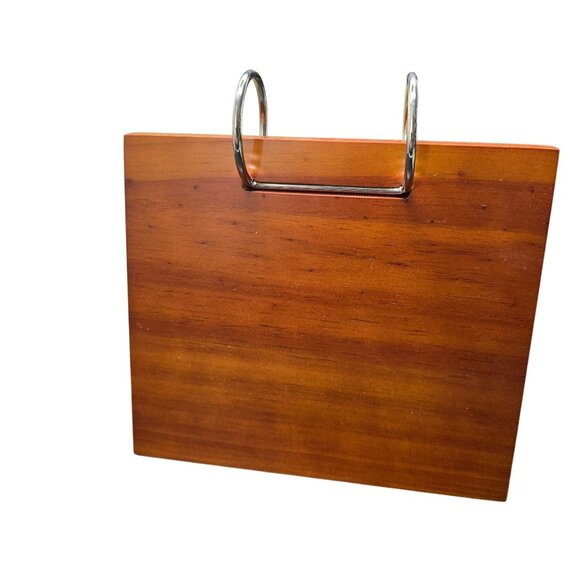 Pottery Barn 4x6 Wooden Roland Frame With Metal Rings & Display Slot NIB JJ4002 - Picture 5 of 9